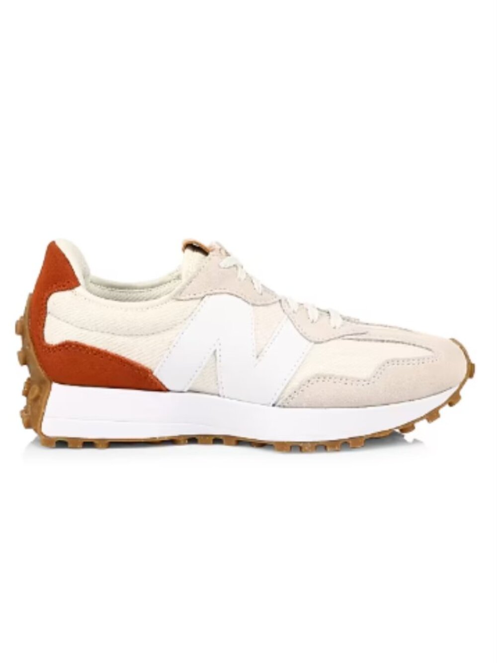 New Balance Women's 327 Casual Shoes White & Rust Size 7 EU 37.5